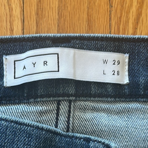 AYR sz 29 The Riser skinny jean in neon Jupiter denim wash good pre owned cond - Picture 4 of 8
